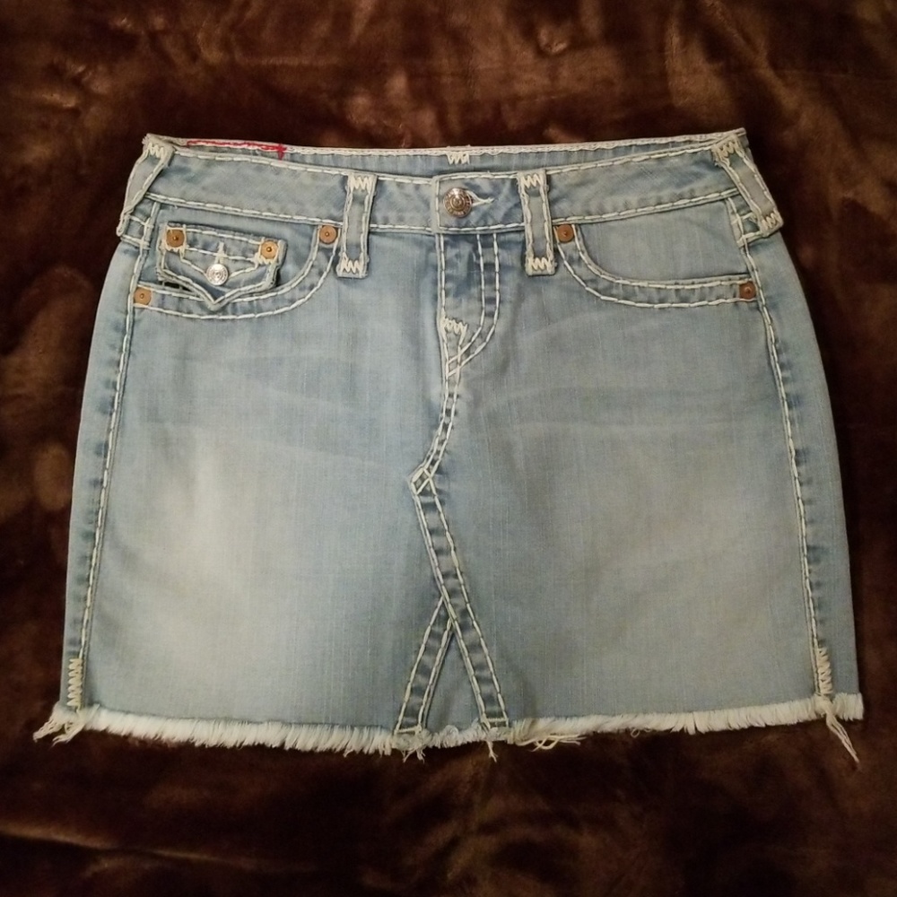 Vintage Jean Denim Skirt True Religion